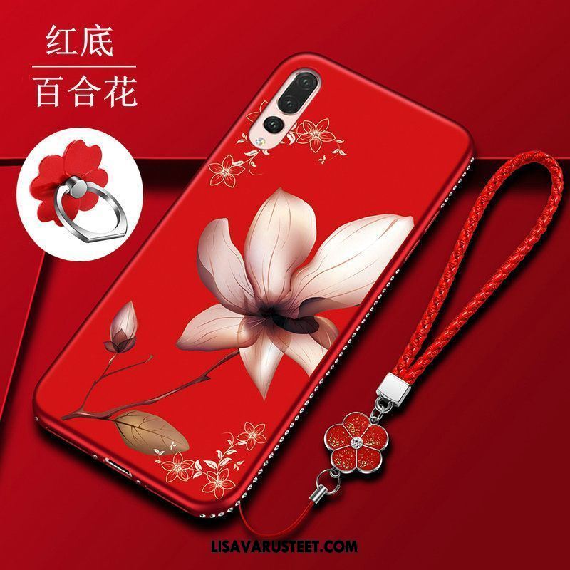 Huawei P20 Pro Kuoret Pehmeä Neste Silikoni Murtumaton Rhinestone Inlay Suojaus Kuori Myynti