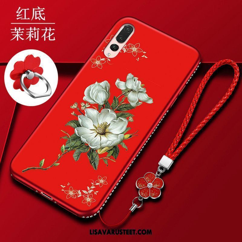 Huawei P20 Pro Kuoret Pehmeä Neste Silikoni Murtumaton Rhinestone Inlay Suojaus Kuori Myynti