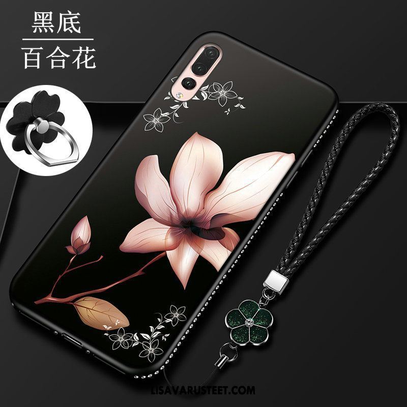 Huawei P20 Pro Kuoret Pehmeä Neste Silikoni Murtumaton Rhinestone Inlay Suojaus Kuori Myynti