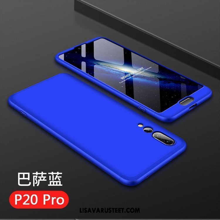 Huawei P20 Pro Kuoret Pinkki Suojaus Jauhe Pesty Suede Ohut Kuori Halpa