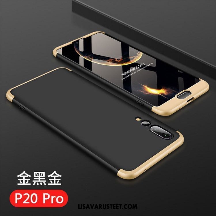 Huawei P20 Pro Kuoret Pinkki Suojaus Jauhe Pesty Suede Ohut Kuori Halpa