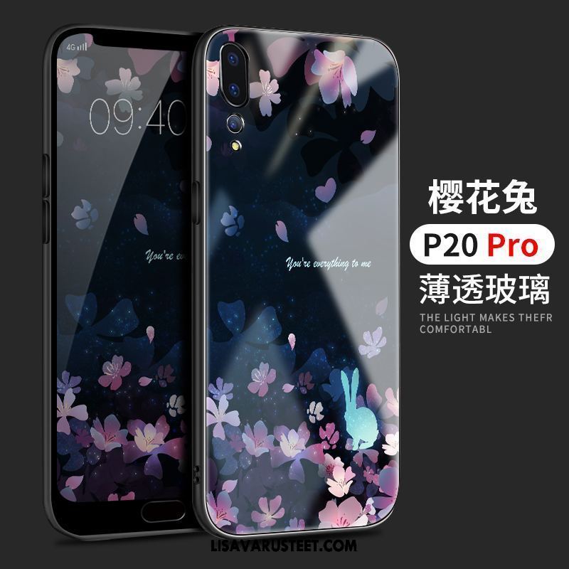 Huawei P20 Pro Kuoret Silikoni Lasi Persoonallisuus Kotelo Rakastunut Myynti