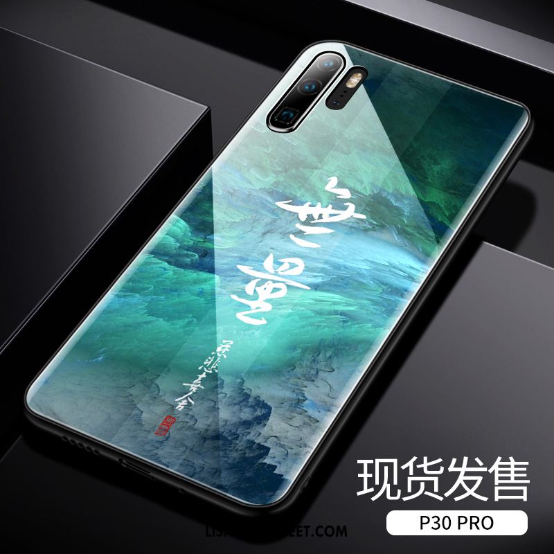 Huawei P30 Pro Kuoret Lasi Vihreä Kuori Kotelo Trendi Netistä