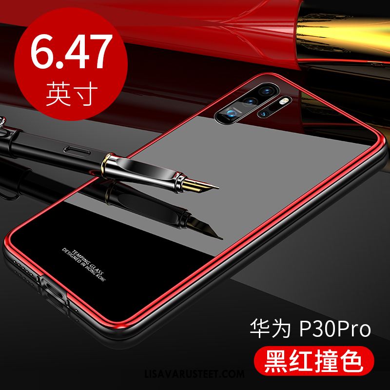 Huawei P30 Pro Kuoret Musta Ohut Ylellisyys Kotelo Metalli Halvat