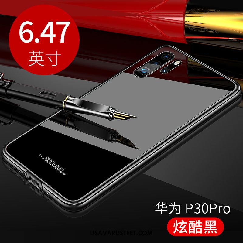 Huawei P30 Pro Kuoret Musta Ohut Ylellisyys Kotelo Metalli Halvat