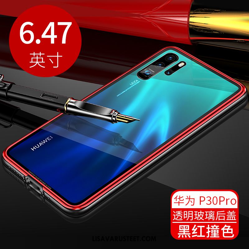 Huawei P30 Pro Kuoret Musta Ohut Ylellisyys Kotelo Metalli Halvat