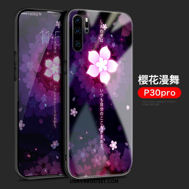 Huawei P30 Pro Kuoret Ohut Lasi Läpinäkyvä Tide-brändi Murtumaton Kuori Osta