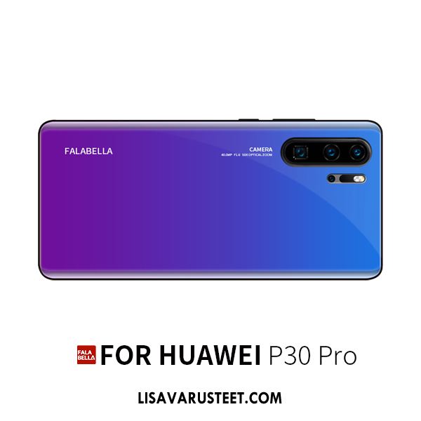 Huawei P30 Pro Kuoret Persoonallisuus Lasi Tide-brändi Murtumaton Kuori Verkossa