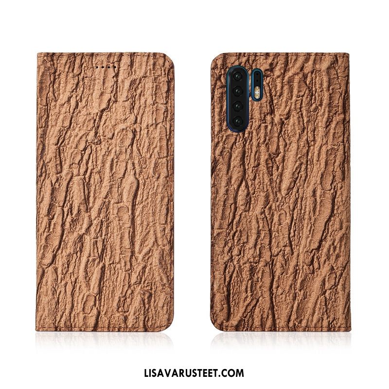 Huawei P30 Pro Kuoret Simpukka Aito Nahka Suojaus Silikoni Kotelo Kuori Osta