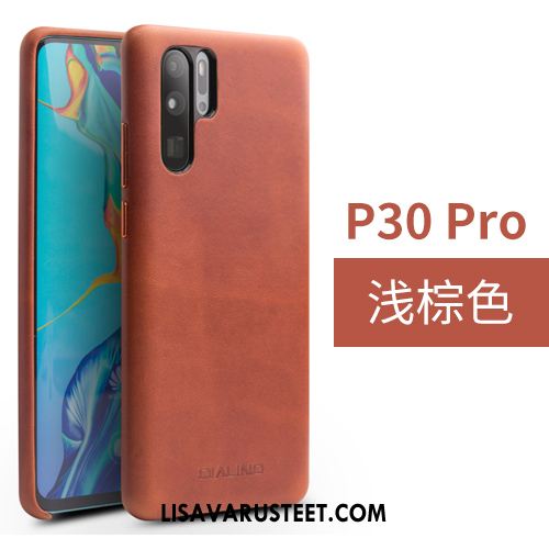 Huawei P30 Pro Kuoret Suojaus Pieni Nahka Kotelo Takakansi Kuori Myynti