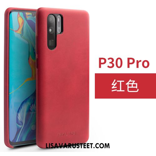 Huawei P30 Pro Kuoret Suojaus Pieni Nahka Kotelo Takakansi Kuori Myynti