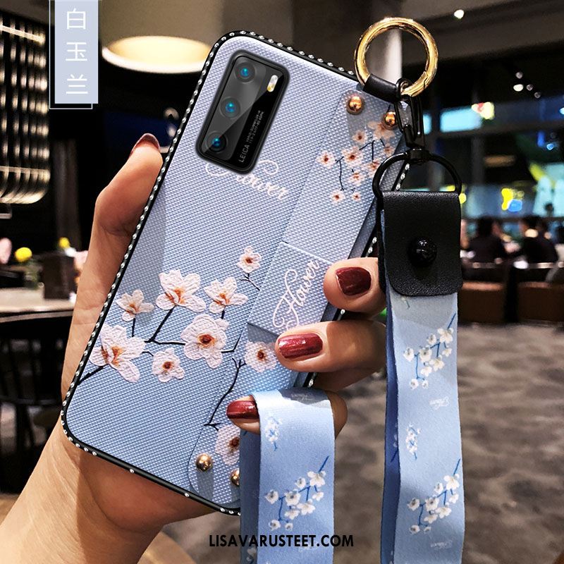 Huawei P40 Kuoret Pehmeä Neste Suojaus Kuori Punainen Puhelimen Halvat