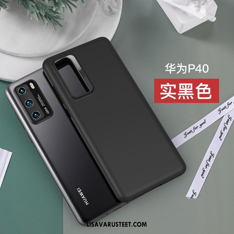 Huawei P40 Kuoret Säteilevä Ultra Kova Läpinäkyvä Pesty Suede Osta