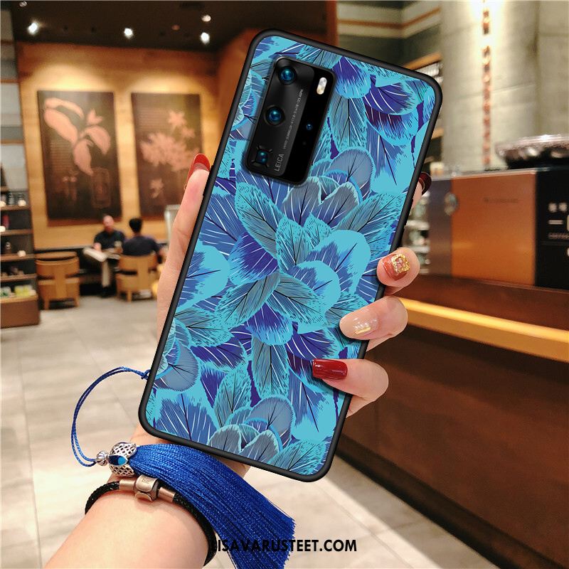 Huawei P40 Pro Kuoret Pesty Suede Pehmeä Neste Etninen Puhelimen All Inclusive Verkossa