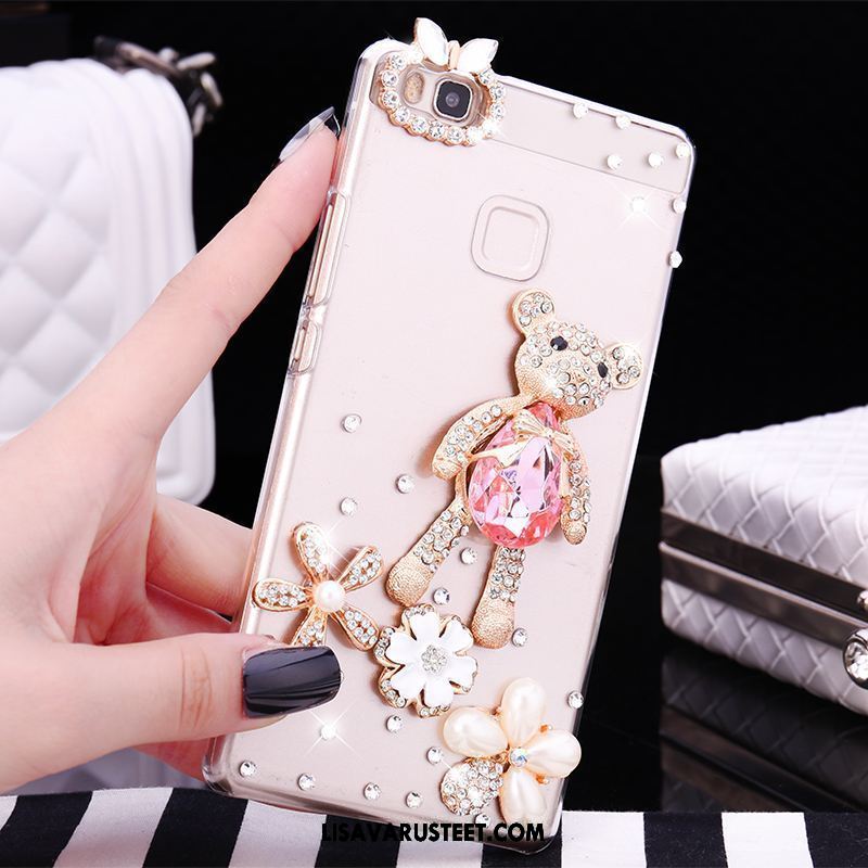 Huawei P9 Lite Kuoret Kova Puhelimen Kuori Kotelo Rhinestone Inlay Verkossa