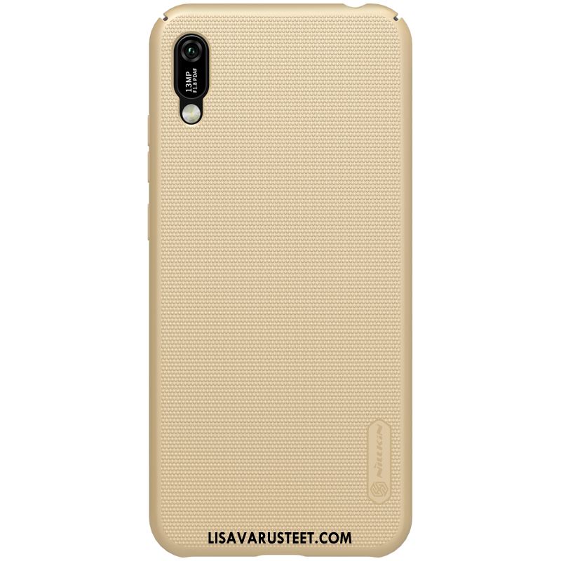 Huawei Y6 2019 Kuoret Kuori Pesty Suede Punainen Murtumaton Kotelo Myynti