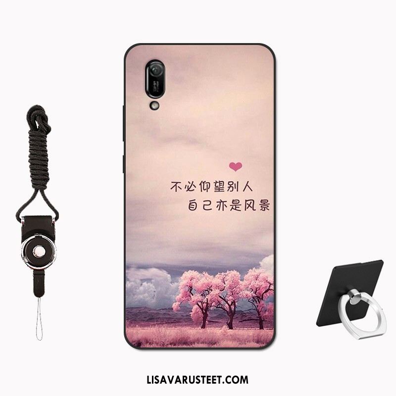 Huawei Y6 2019 Kuoret Ylellisyys Luova Kuori Pesty Suede Pehmeä Neste Tarjous