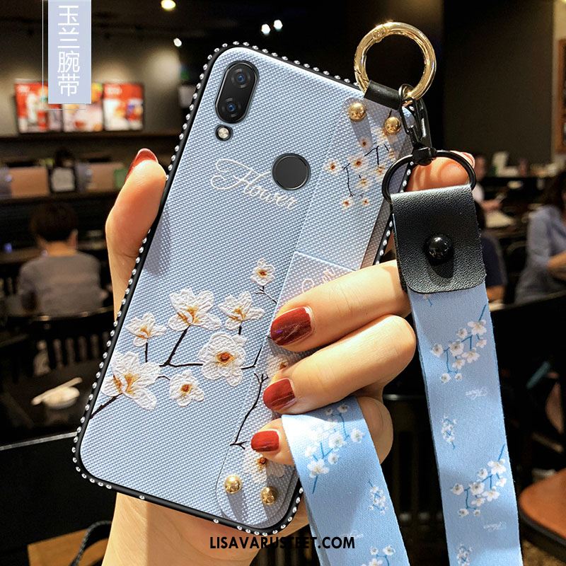 Huawei Y7 2019 Kuoret Trendi Punainen Rhinestone Inlay Suojaus Net Red Kuori Myynti