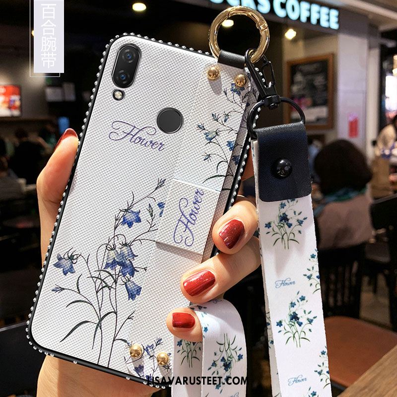 Huawei Y7 2019 Kuoret Trendi Punainen Rhinestone Inlay Suojaus Net Red Kuori Myynti