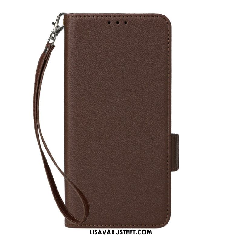 Kotelot Huawei Nova 13 Pro Litsikuvioinen Tekonahkahihna