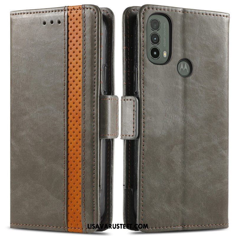 Kotelot Moto E40 / E30 / E20 Kaksivärinen Kaksoislukkokoteloo