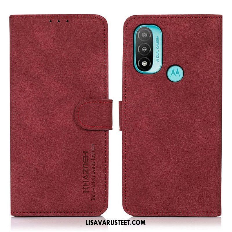 Kotelot Moto E40 / E30 / E20 Khazneh Fashion Leather Effect