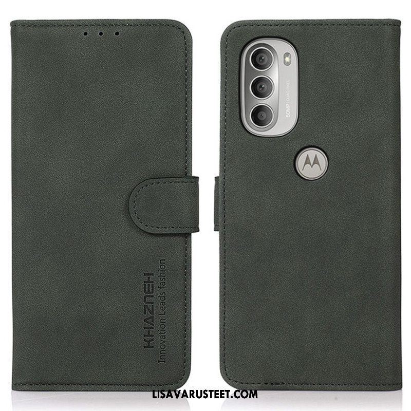 Kotelot Moto G51 5G Khazneh Fashion Leather Effect