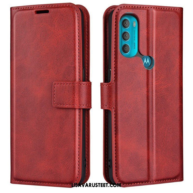 Kotelot Moto G71 5G Ohut Extreme Leather -efekti