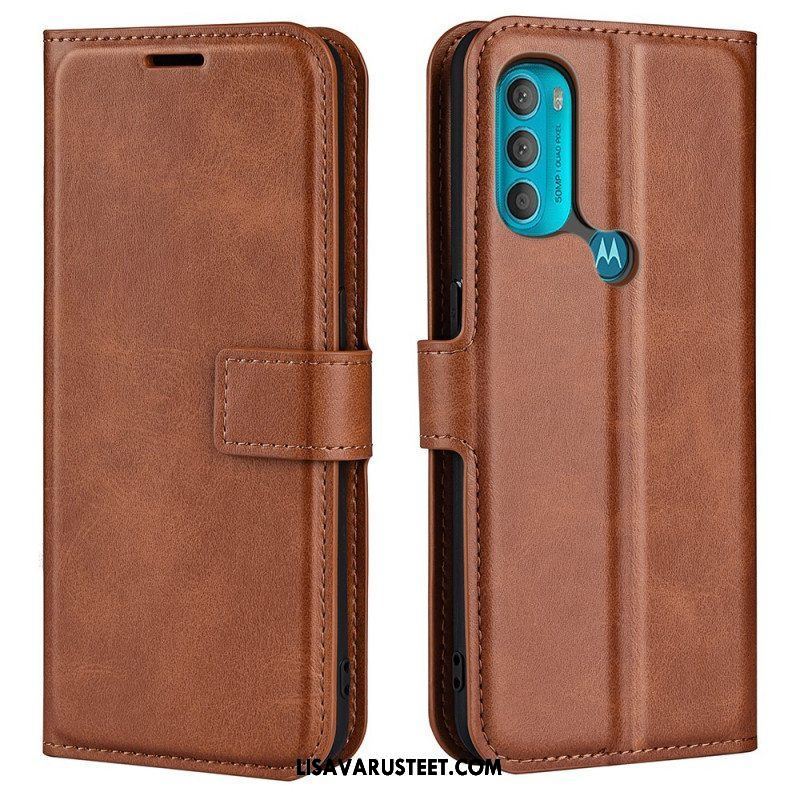 Kotelot Moto G71 5G Ohut Extreme Leather -efekti