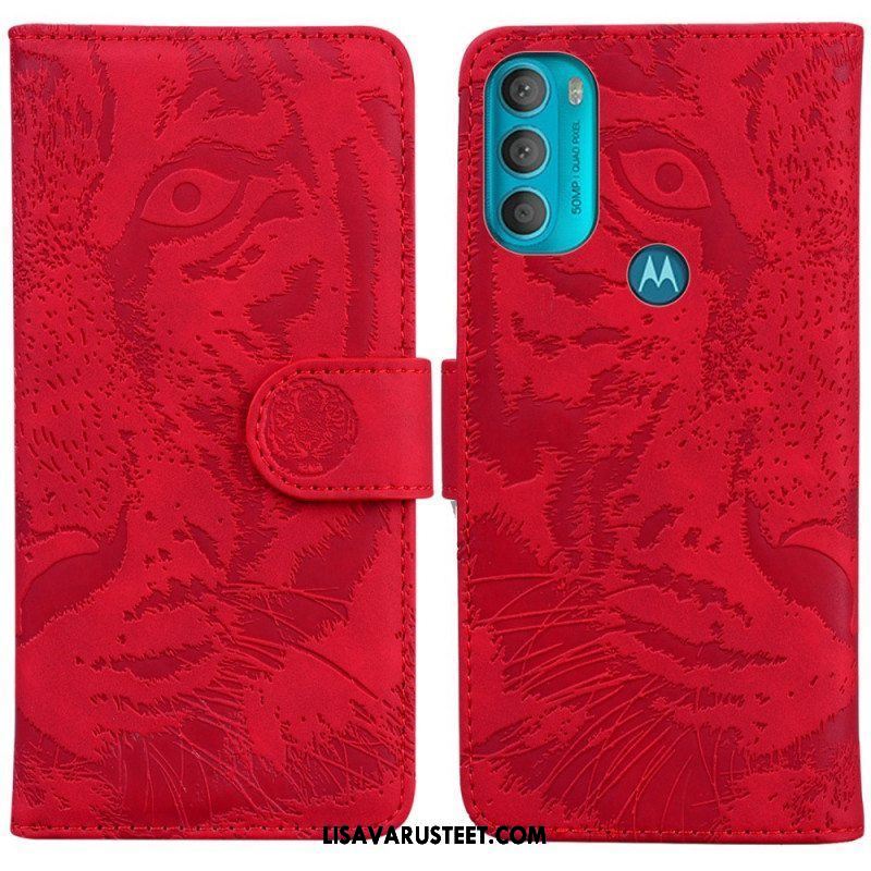 Kotelot Moto G71 5G Tiger-kasvoprintti