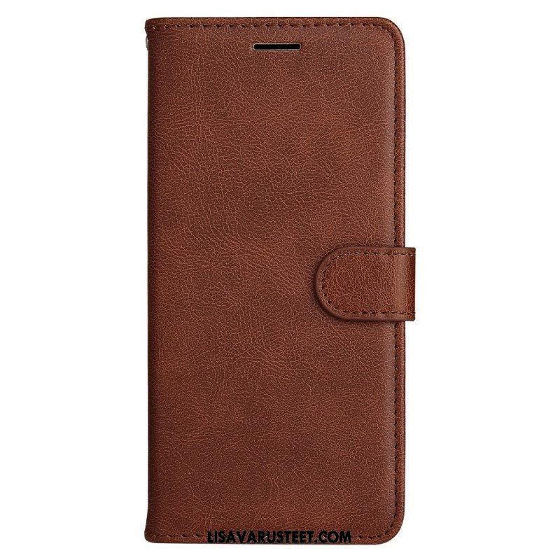 Kotelot OnePlus 10 Pro 5G Suojaketju Kuori Strappy Plain Leather Style