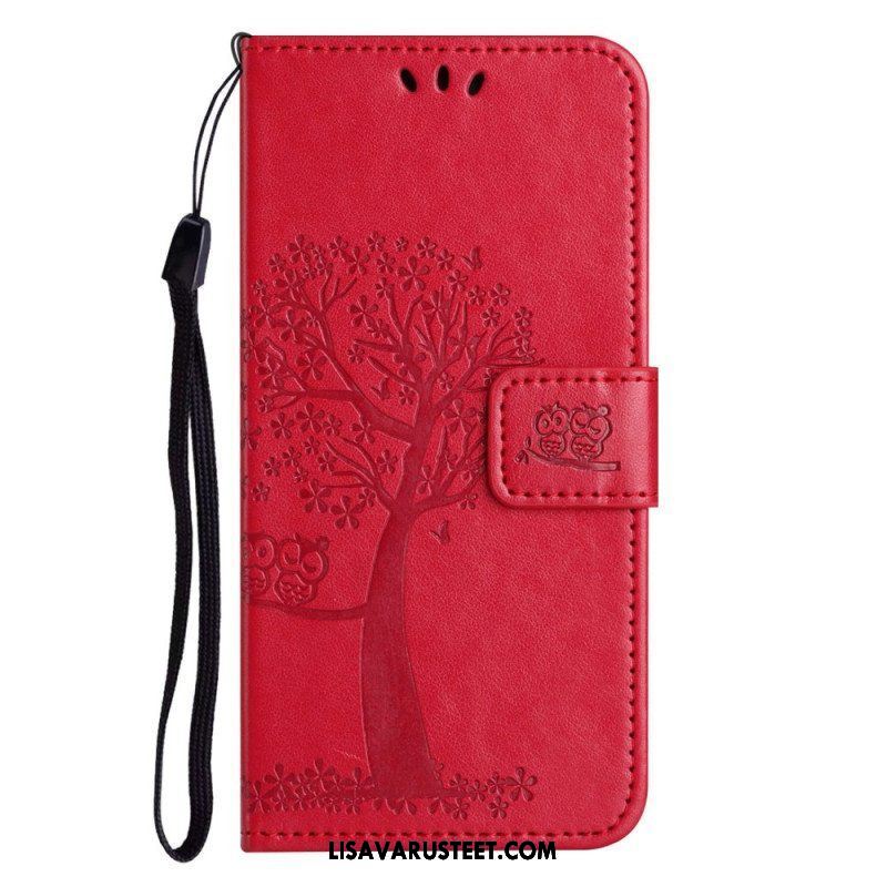 Kotelot OnePlus 10T 5G Suojaketju Kuori Strappy Owl Tree