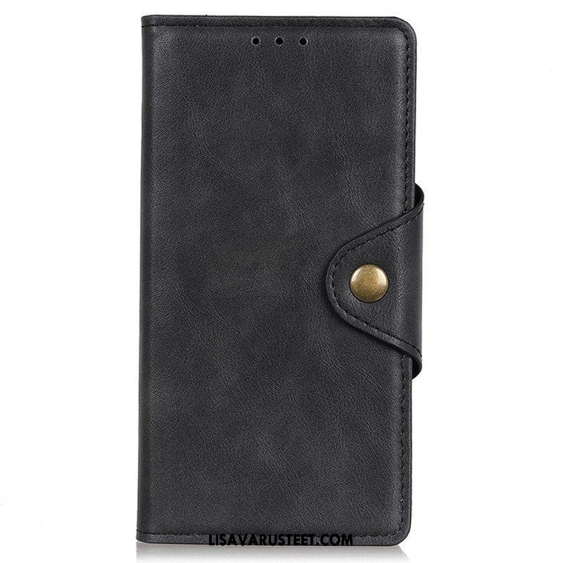 Kotelot OnePlus Nord CE 2 5G Keinonahkaa Napilla
