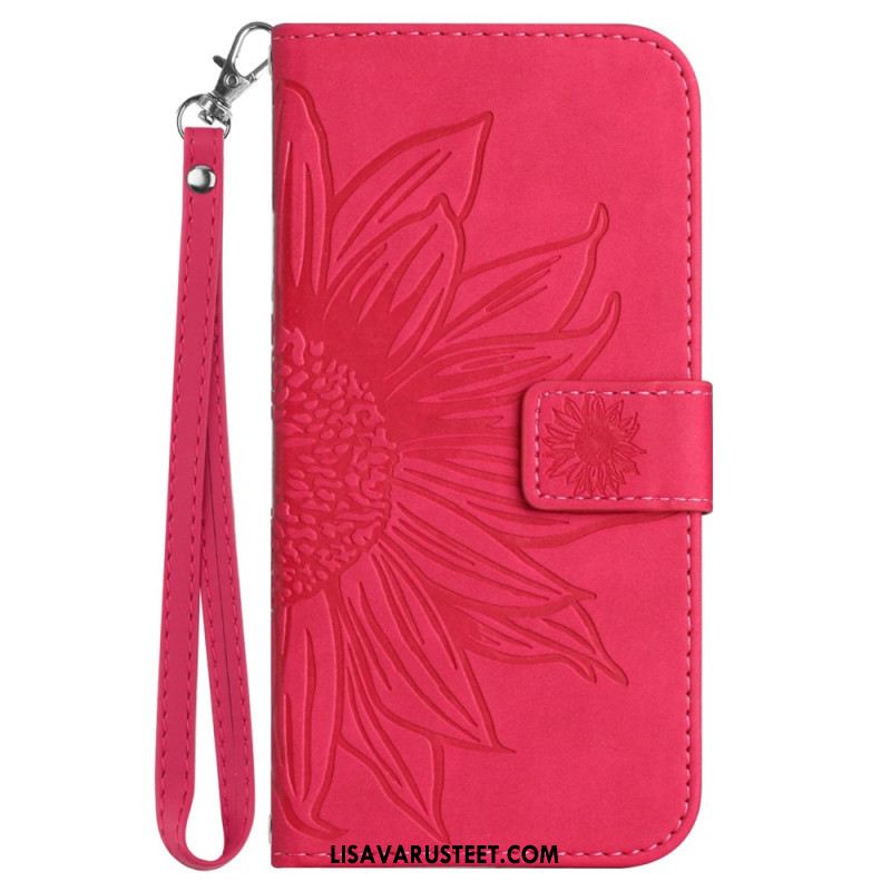 Kotelot Oneplus 13r Auringonkukkakuvioinen Ranneke