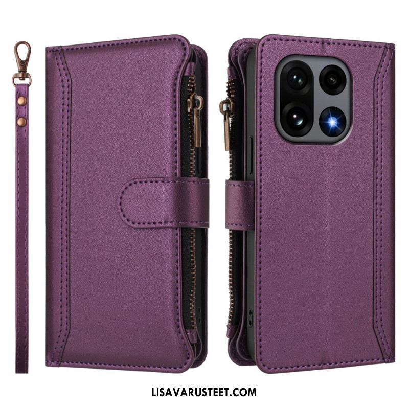 Kotelot Oneplus 15 9 Kortin Lokeron Lompakko Hihnalla