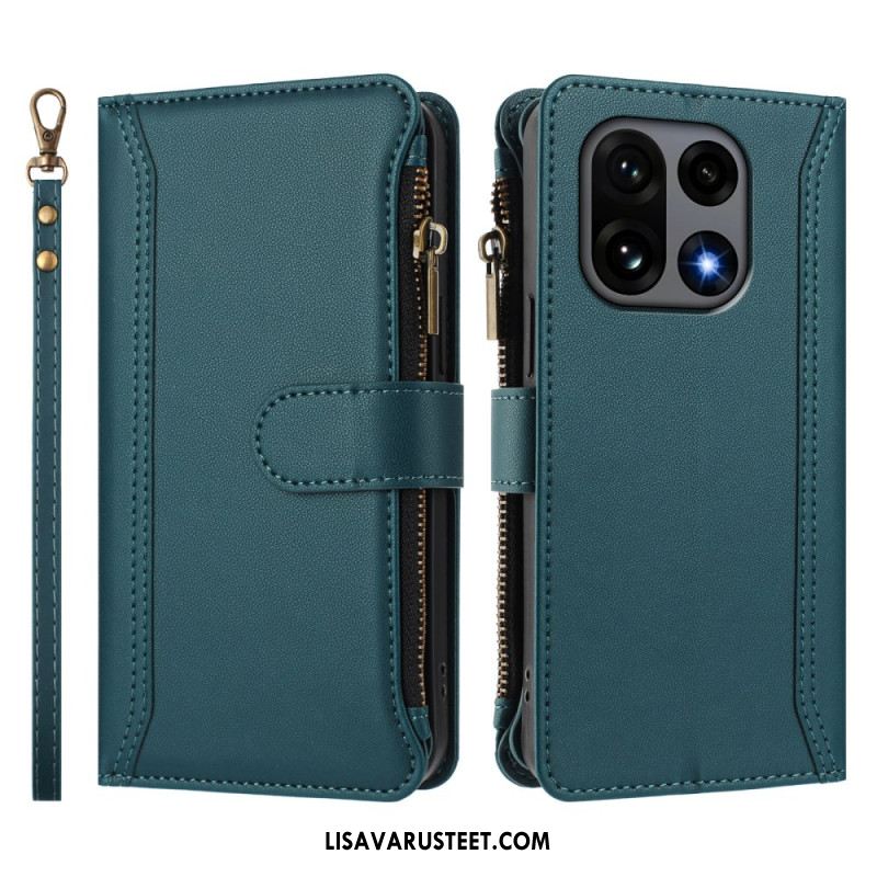 Kotelot Oneplus 15 9 Kortin Lokeron Lompakko Hihnalla