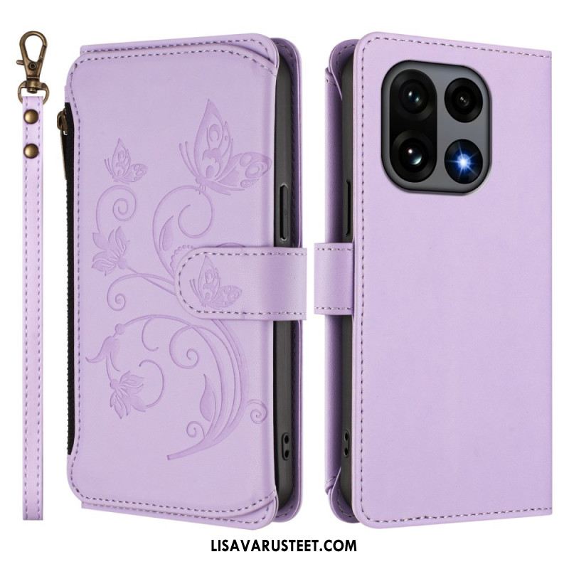 Kotelot Oneplus 15 Kukallinen Lompakko Hihnalla Suojakuori