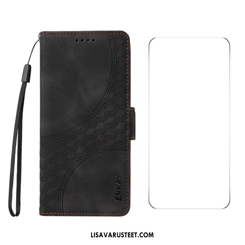 Kotelot Oneplus Nord 4 Kuviointi Karkaistulla Lasisella Näytönsuojalla