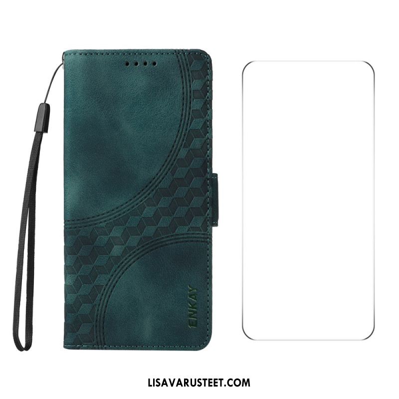 Kotelot Oneplus Nord 4 Kuviointi Karkaistulla Lasisella Näytönsuojalla