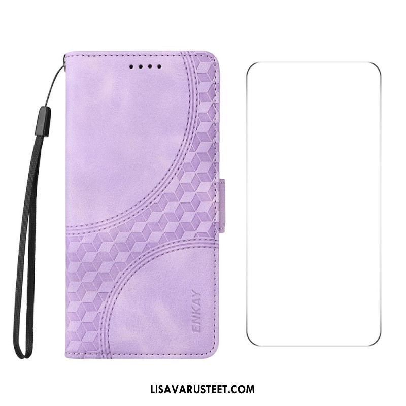 Kotelot Oneplus Nord 4 Kuviointi Karkaistulla Lasisella Näytönsuojalla