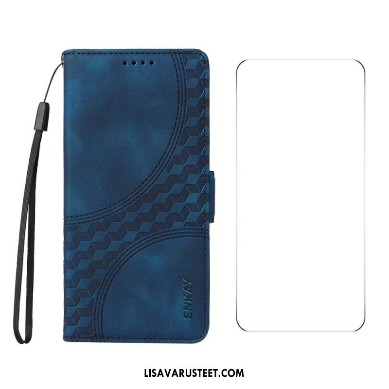 Kotelot Oneplus Nord 4 Kuviointi Karkaistulla Lasisella Näytönsuojalla