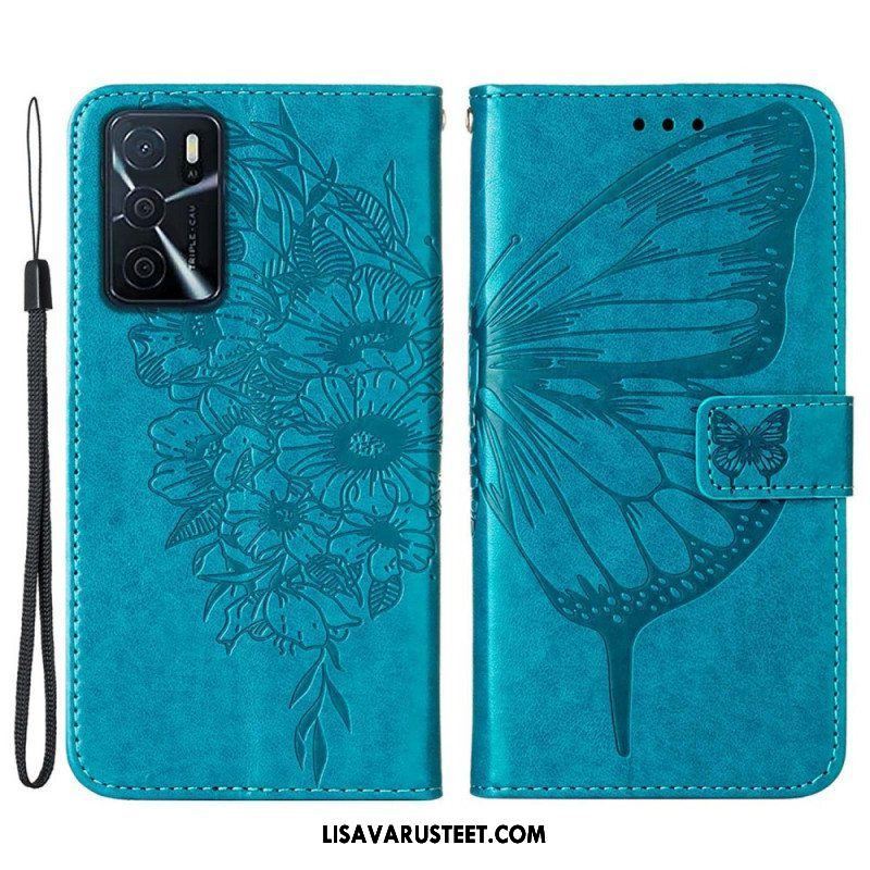 Kotelot Oppo A16 / A16s Butterfly Design