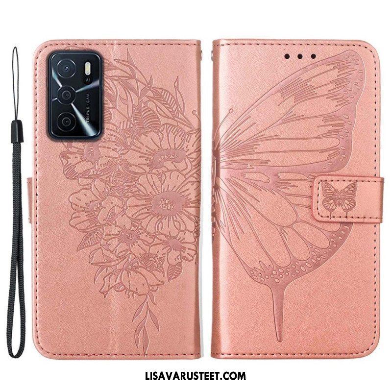 Kotelot Oppo A16 / A16s Butterfly Design