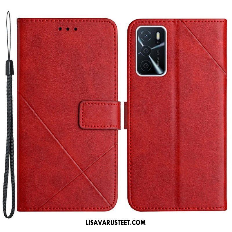 Kotelot Oppo A16 / A16s X Design Geo Leather Style