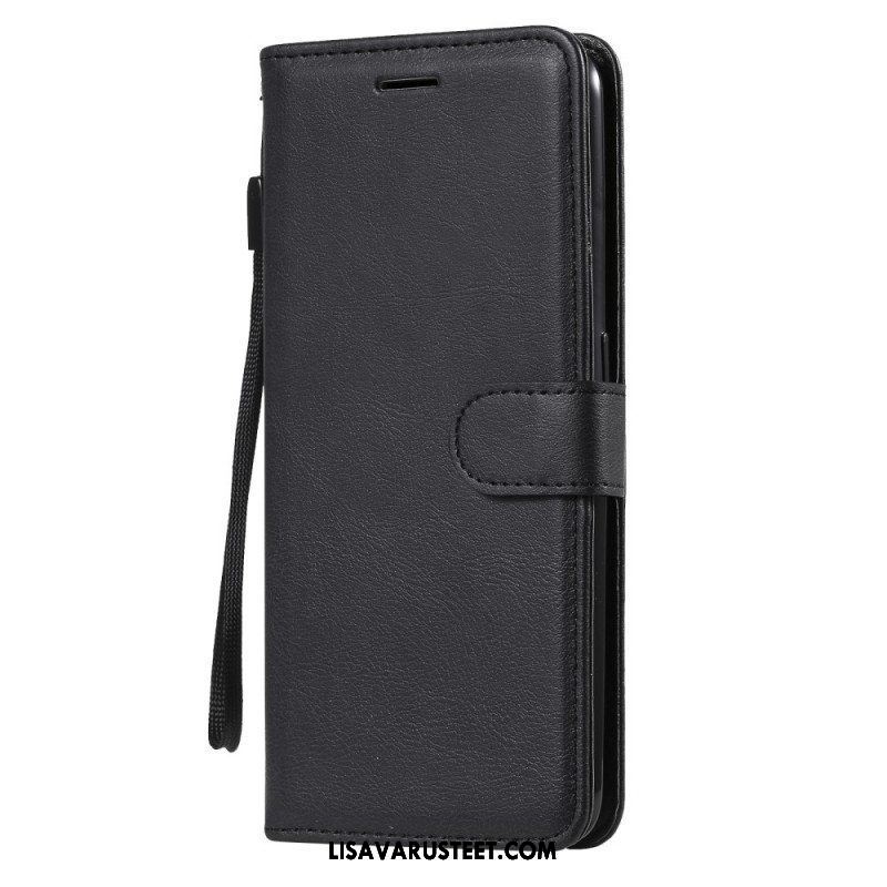 Kotelot Oppo A74 4G Suojaketju Kuori Strappy Leather Effect