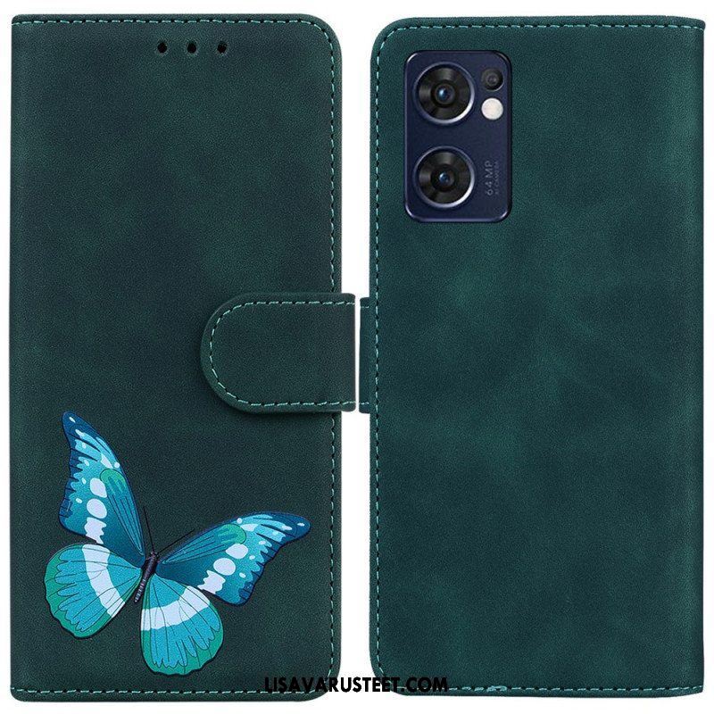 Kotelot Oppo Find X5 Lite Skin Touch Butterfly