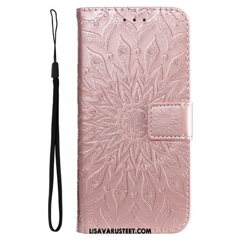 Kotelot Oppo Find X5 Lite Suojaketju Kuori Strappy Sun Mandala