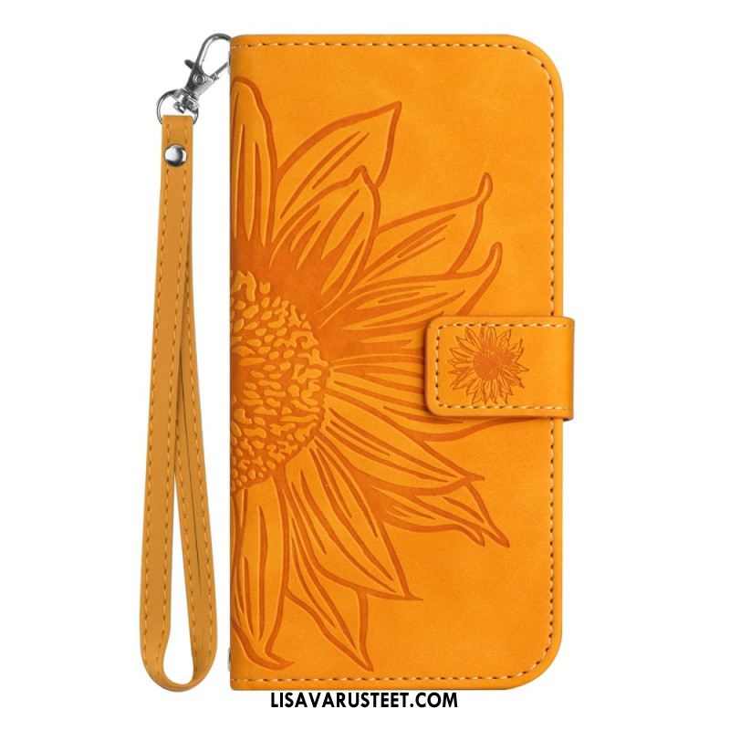 Kotelot Oppo Reno 14 Pro 5g Puhelinkuoret Auringonkukkakuvio Hihnalla