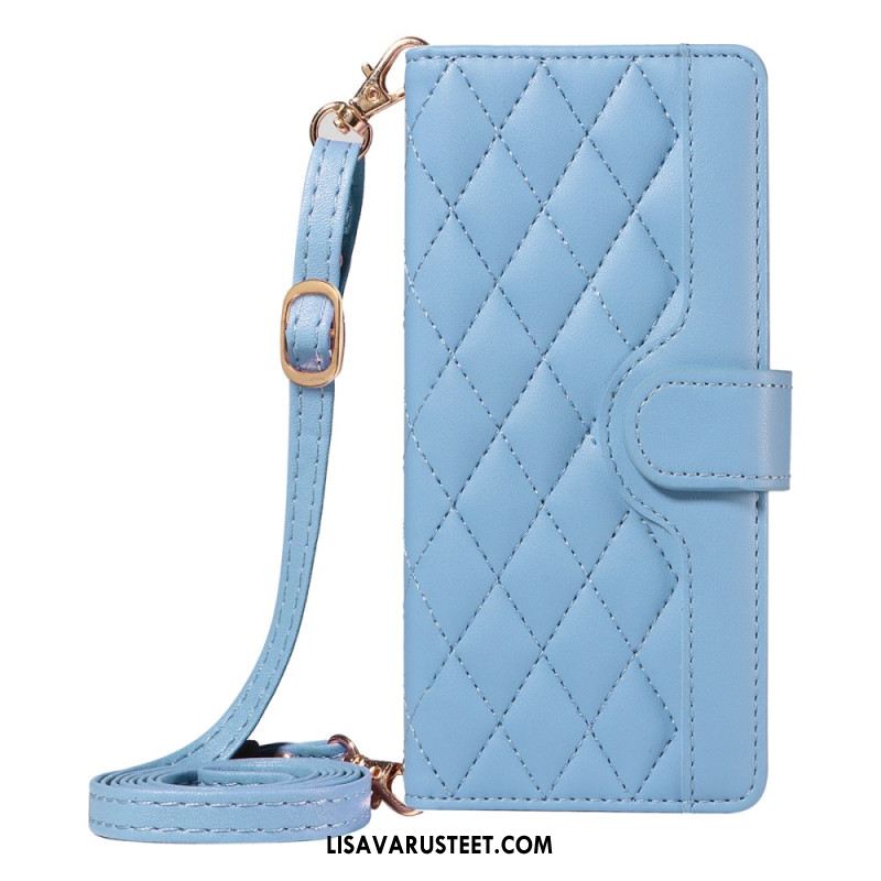 Kotelot Oppo Reno 14f 5g Tikattu Hihnalla Ja Olkahihnalla Suojakuori