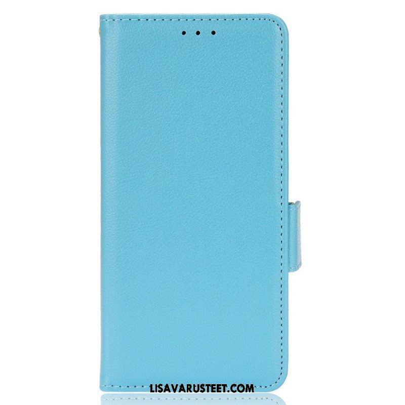 Kotelot Samsung Galaxy A13 Perinteinen Litchi Faux Leather